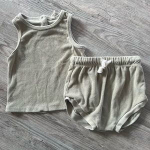 Quincy Mae Velour two-piece